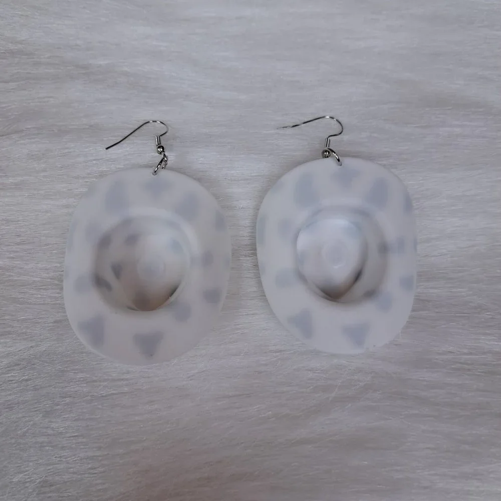 Cowboy Hat Earrings - Picture 2 of 3